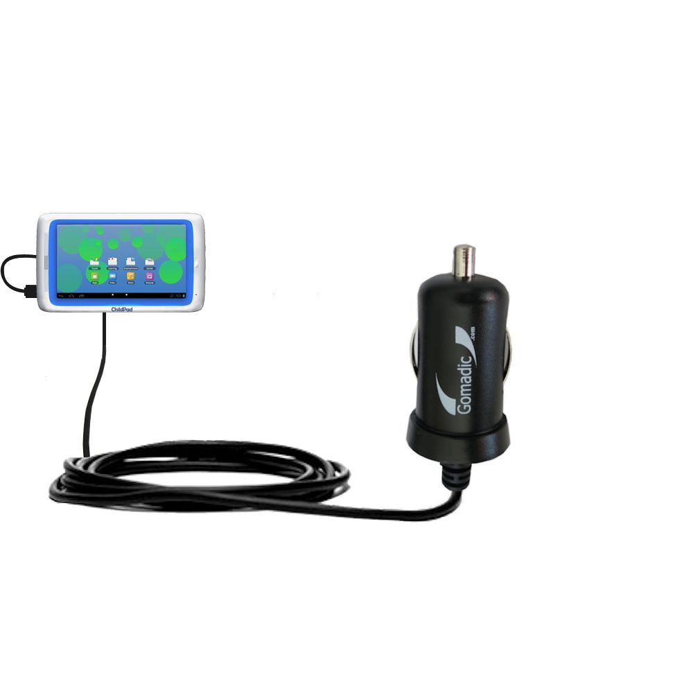 Mini Car Charger compatible with the Archos 101 Childpad