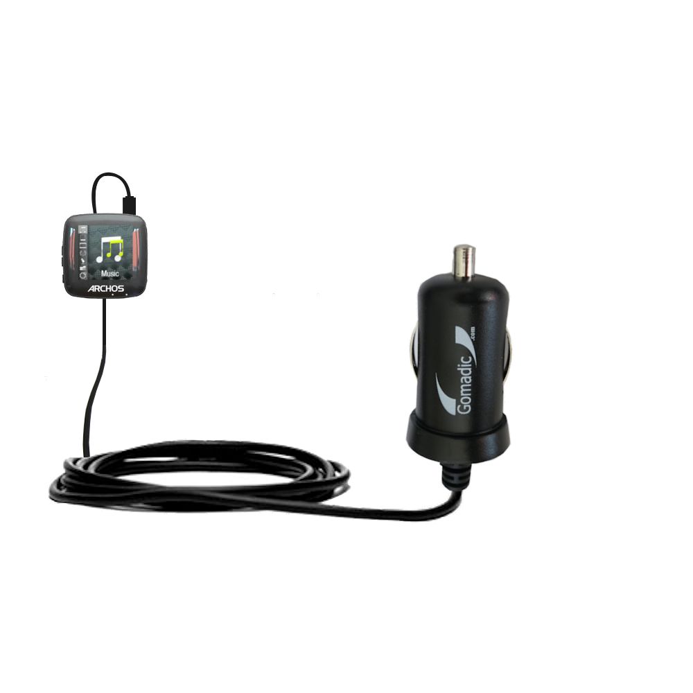 Mini Car Charger compatible with the Archos 14 Vision A14VG