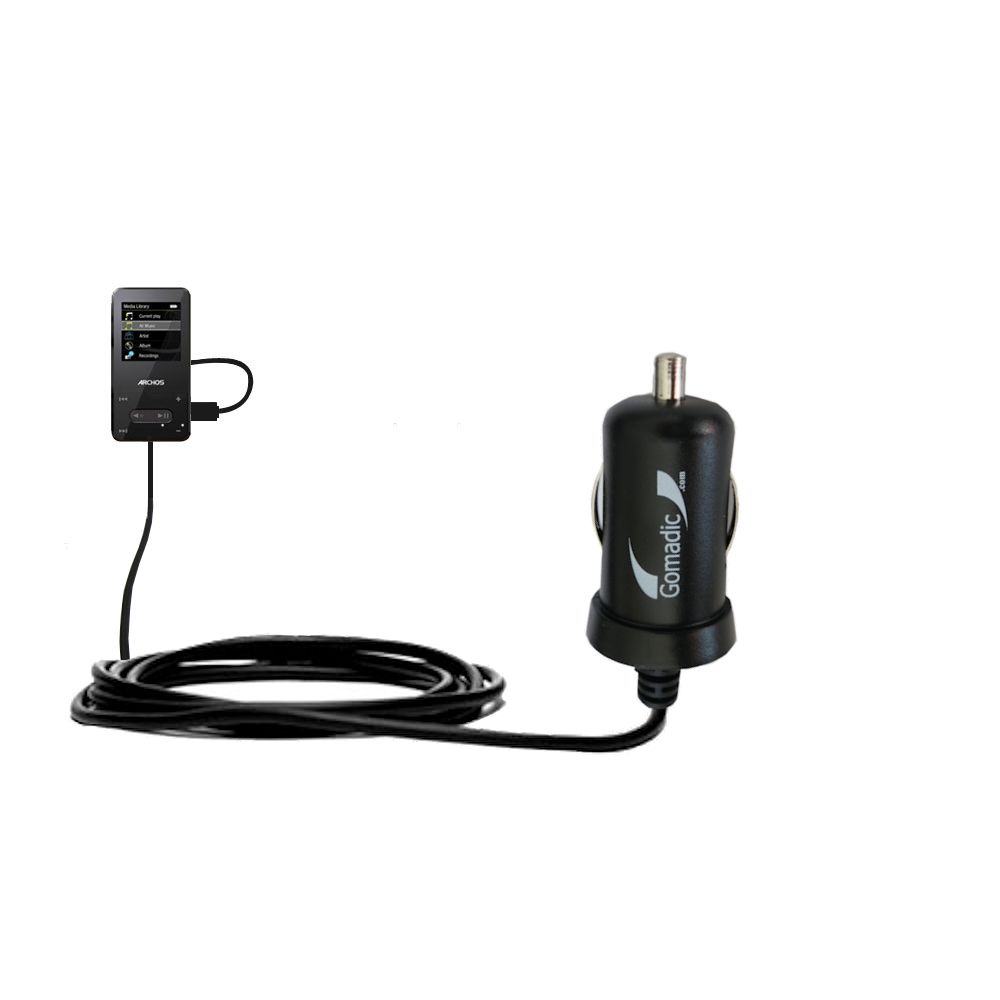 Mini Car Charger compatible with the Archos 18 18b Vision A18VB