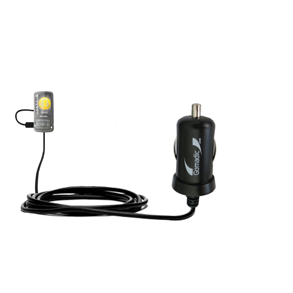 Mini Car Charger compatible with the Archos 20b 20c Vision
