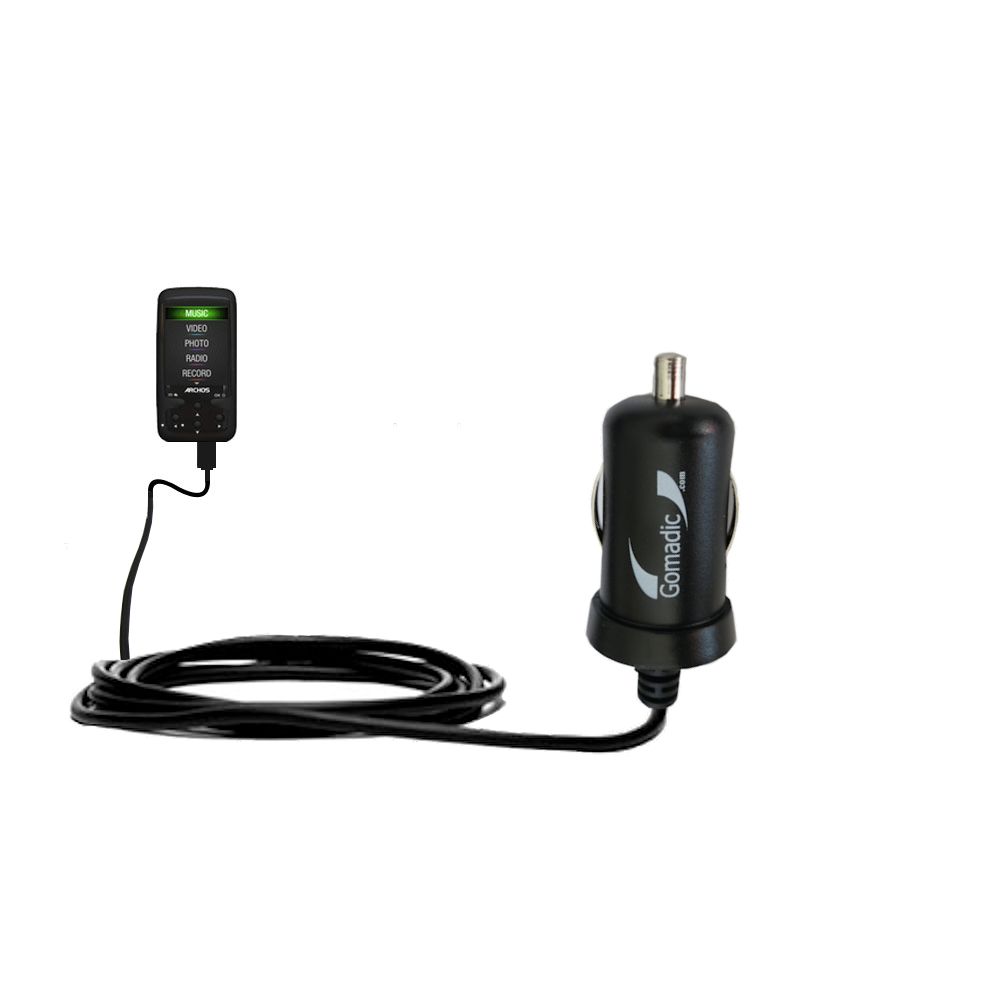 Mini Car Charger compatible with the Archos 24 Vision AV24VB