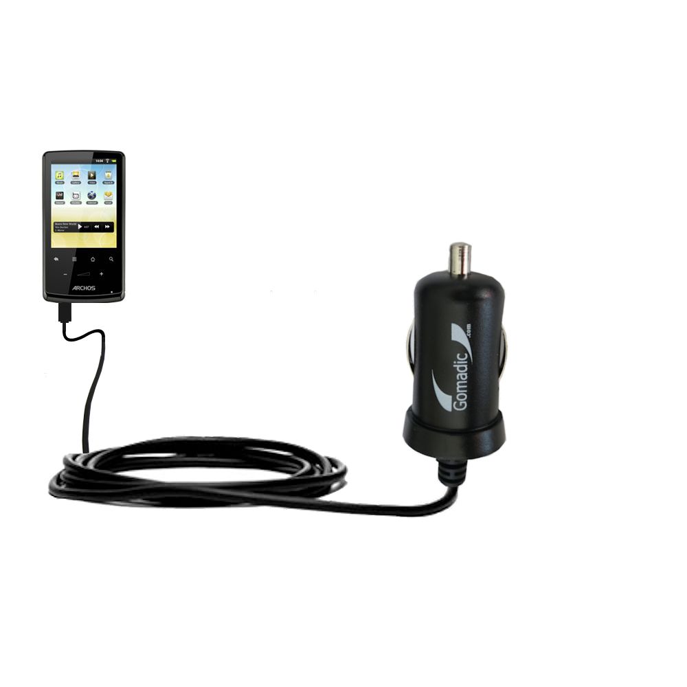 Mini Car Charger compatible with the Archos 28 / 32 / 43 Internet Tablet