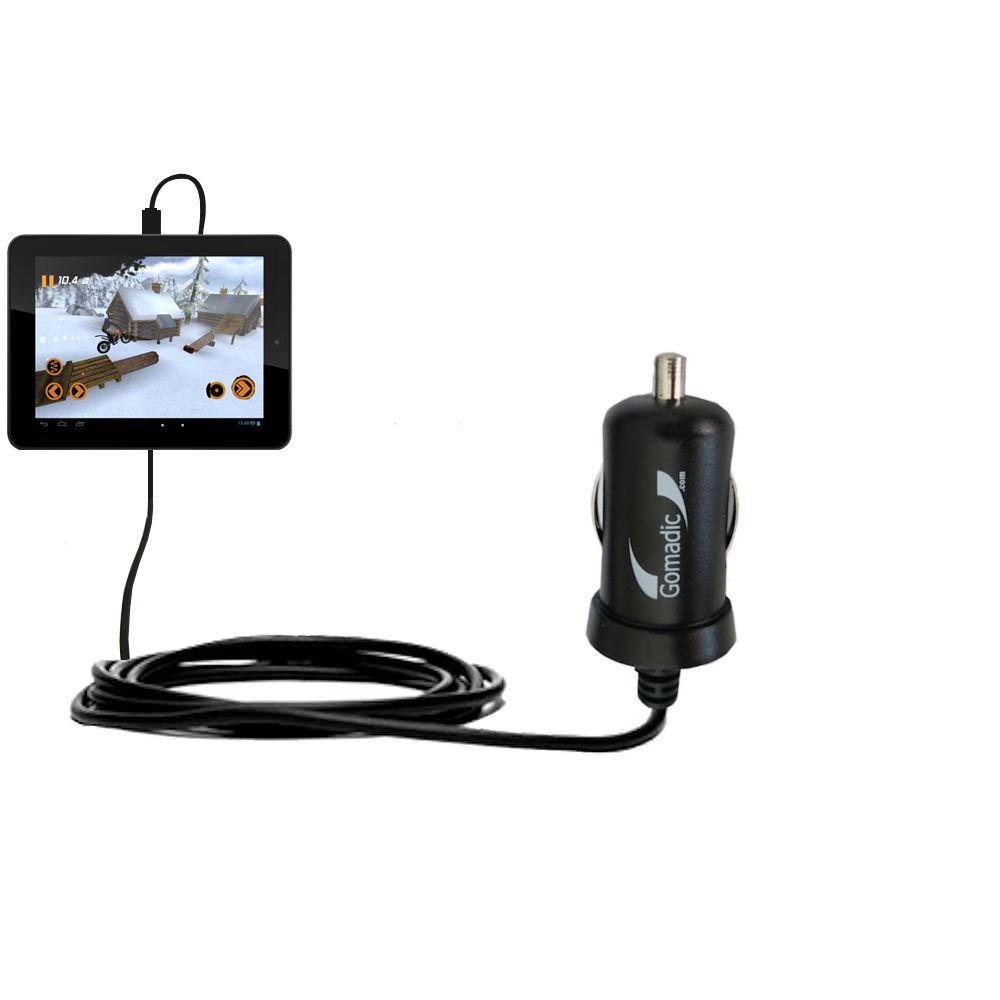 Mini Car Charger compatible with the Archos 80 Cobalt