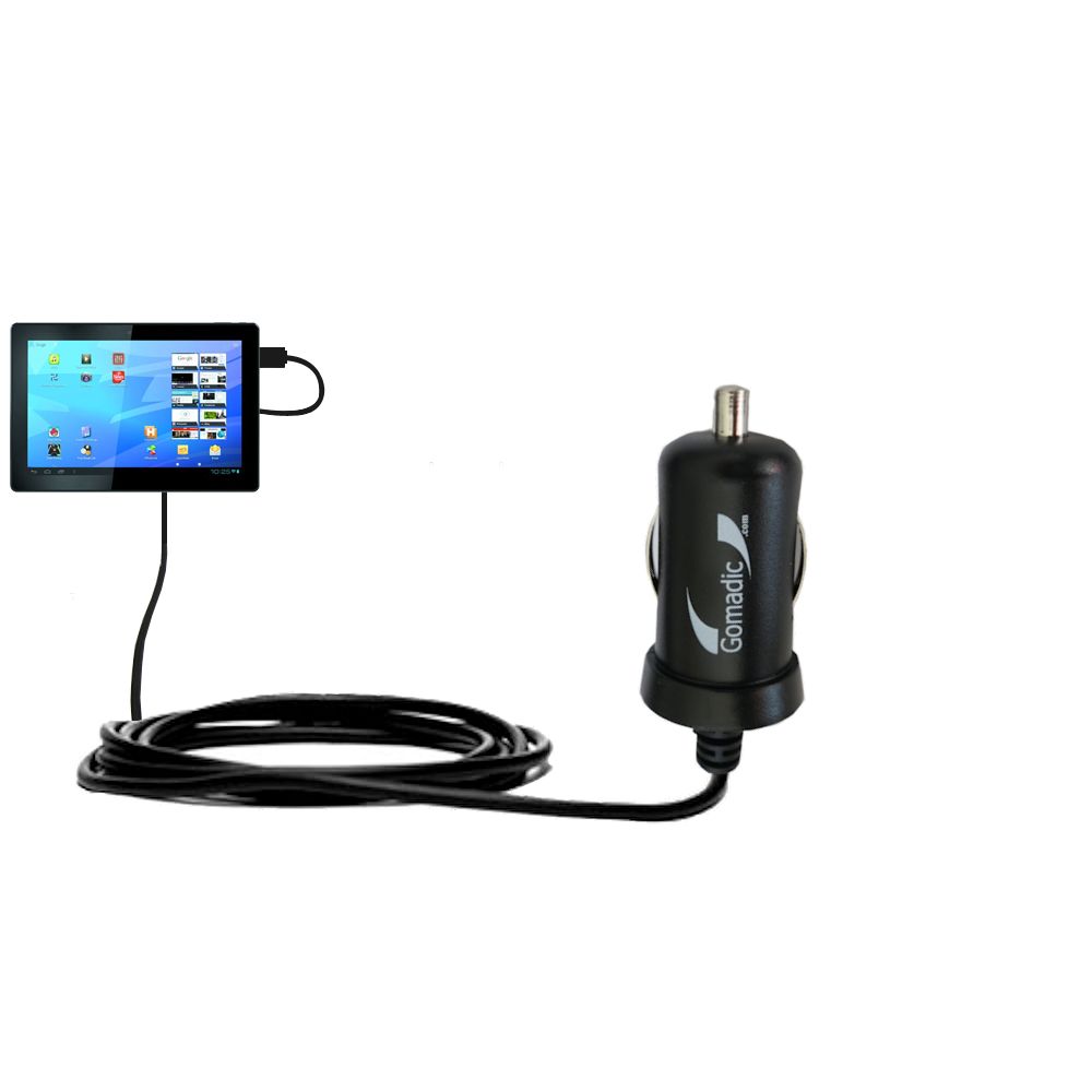 Mini Car Charger compatible with the Archos Familypad 2