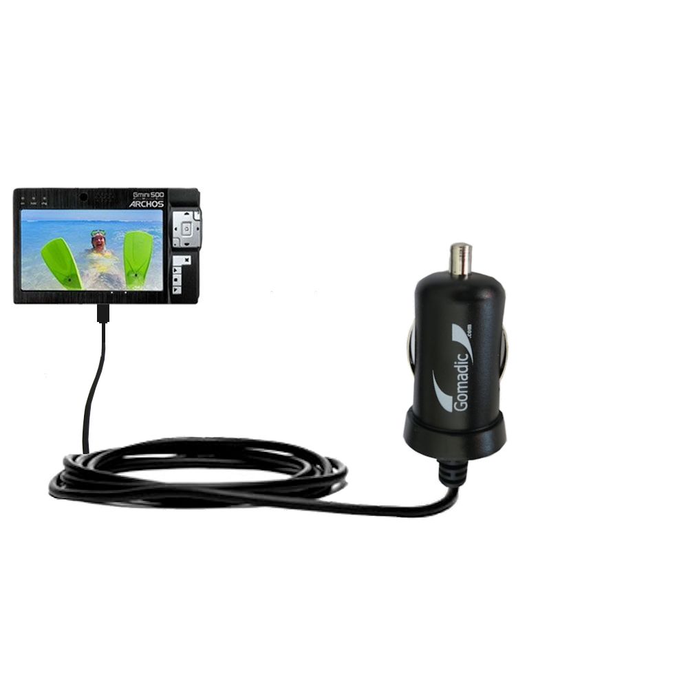 Mini Car Charger compatible with the Archos Gmini 500