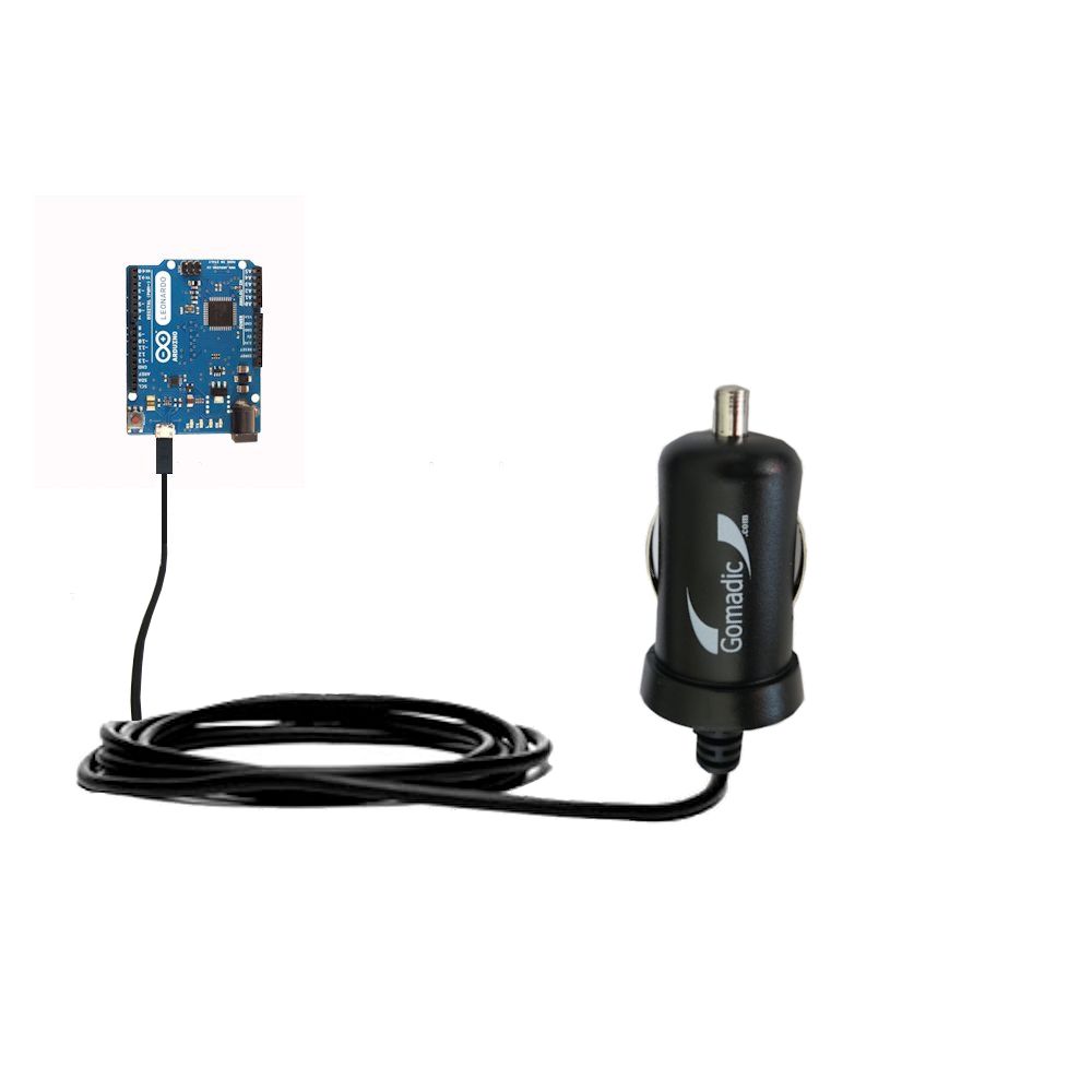 Mini Car Charger compatible with the Arduino Leonardo