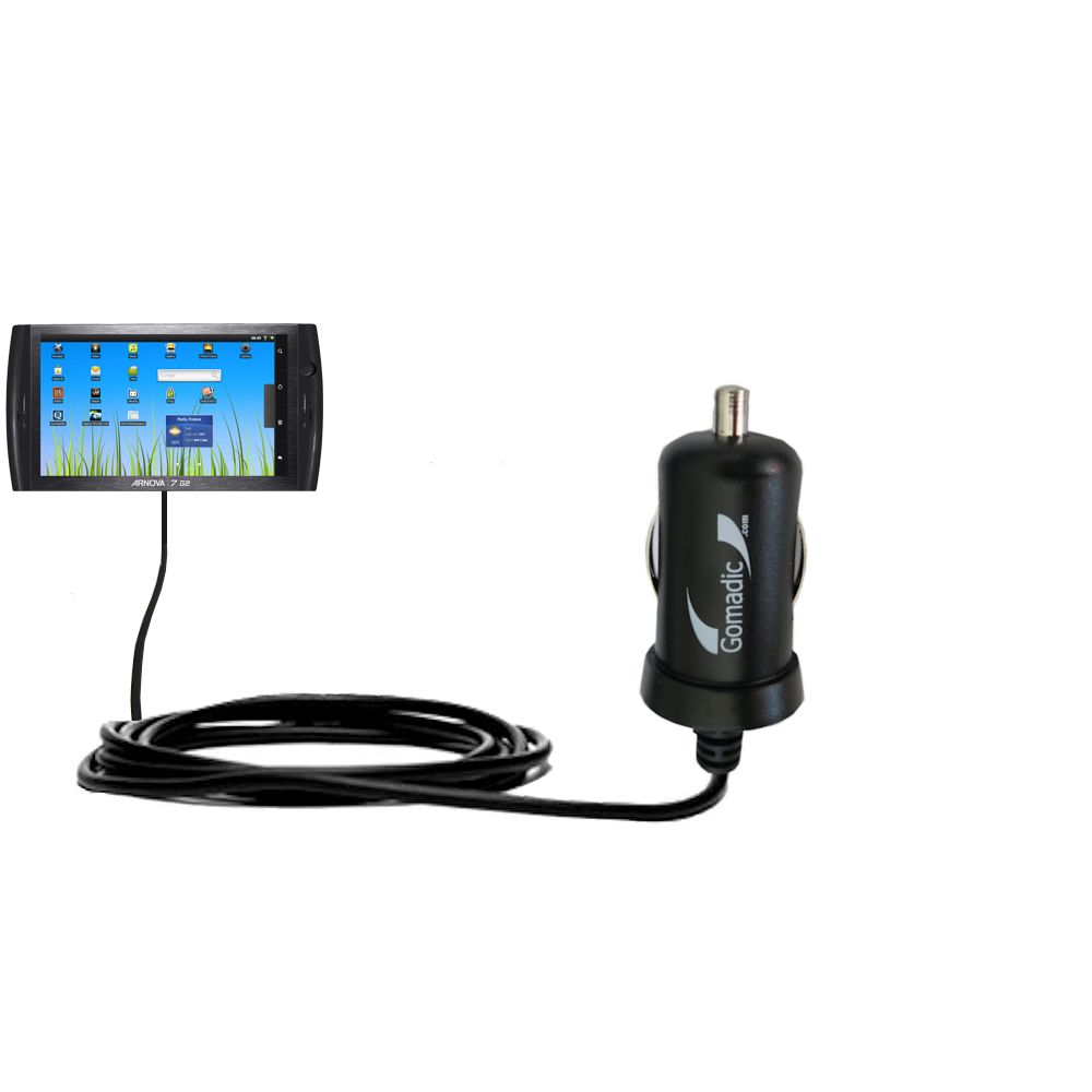 Mini Car Charger compatible with the Arnova 7 / 7b / 7c / 7d / 7f / 7h G3