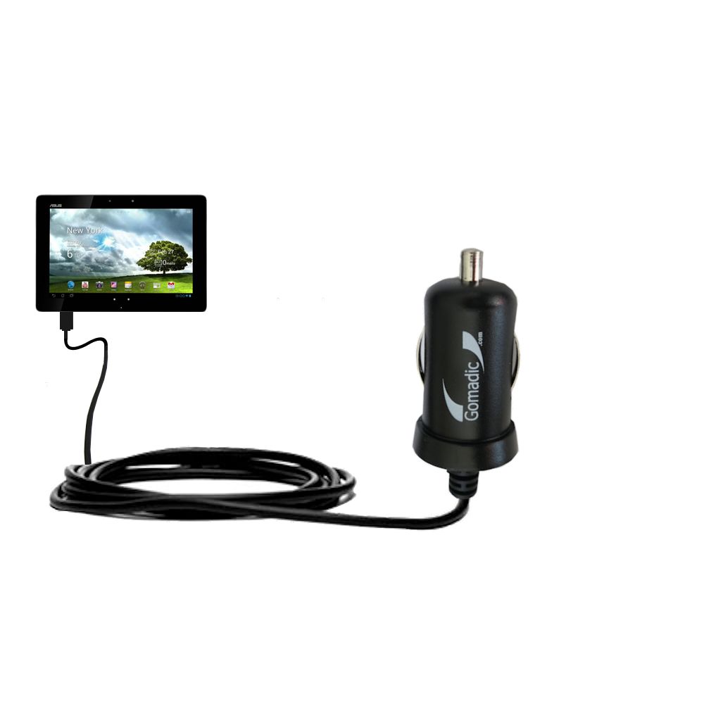 Mini Car Charger compatible with the Asus MeMo Pad Smart 10