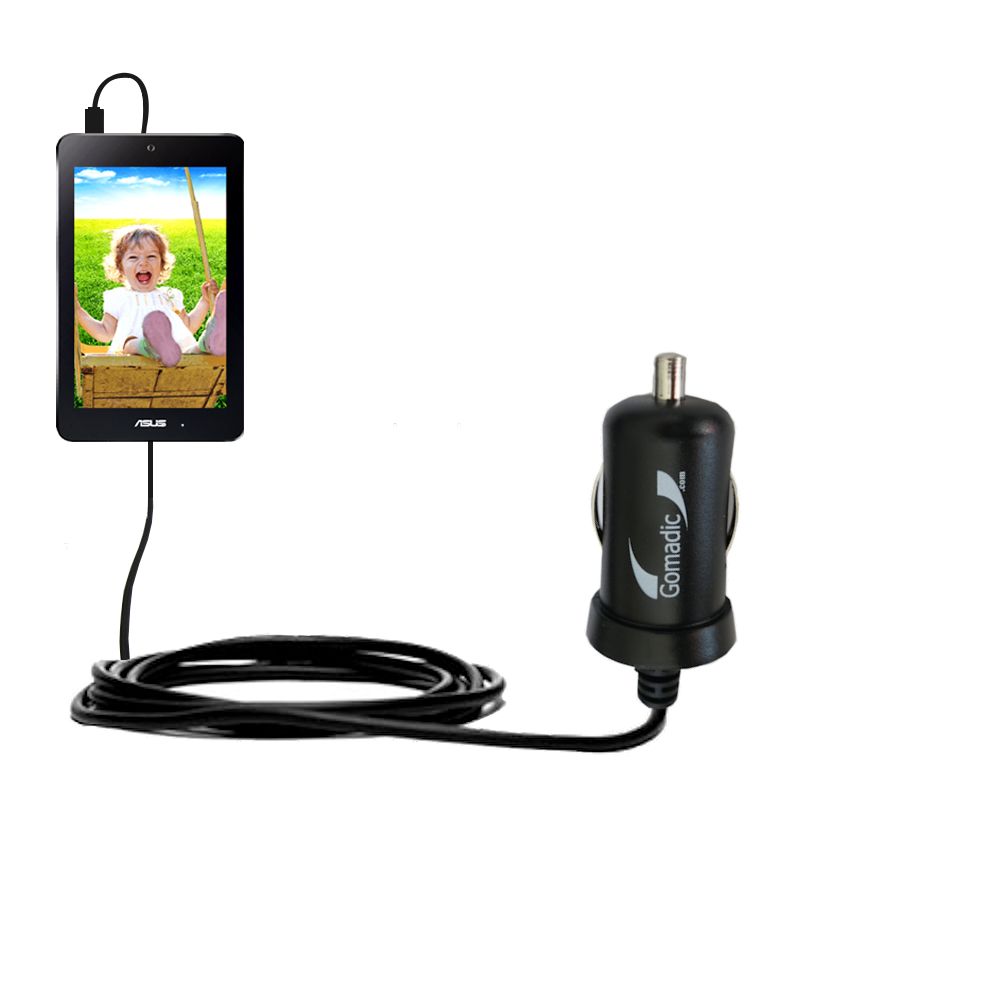 Mini Car Charger compatible with the Asus MeMOPad HD 7 inch