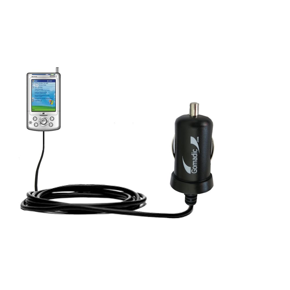 Mini Car Charger compatible with the Asus MyPal A716 A730 A730w