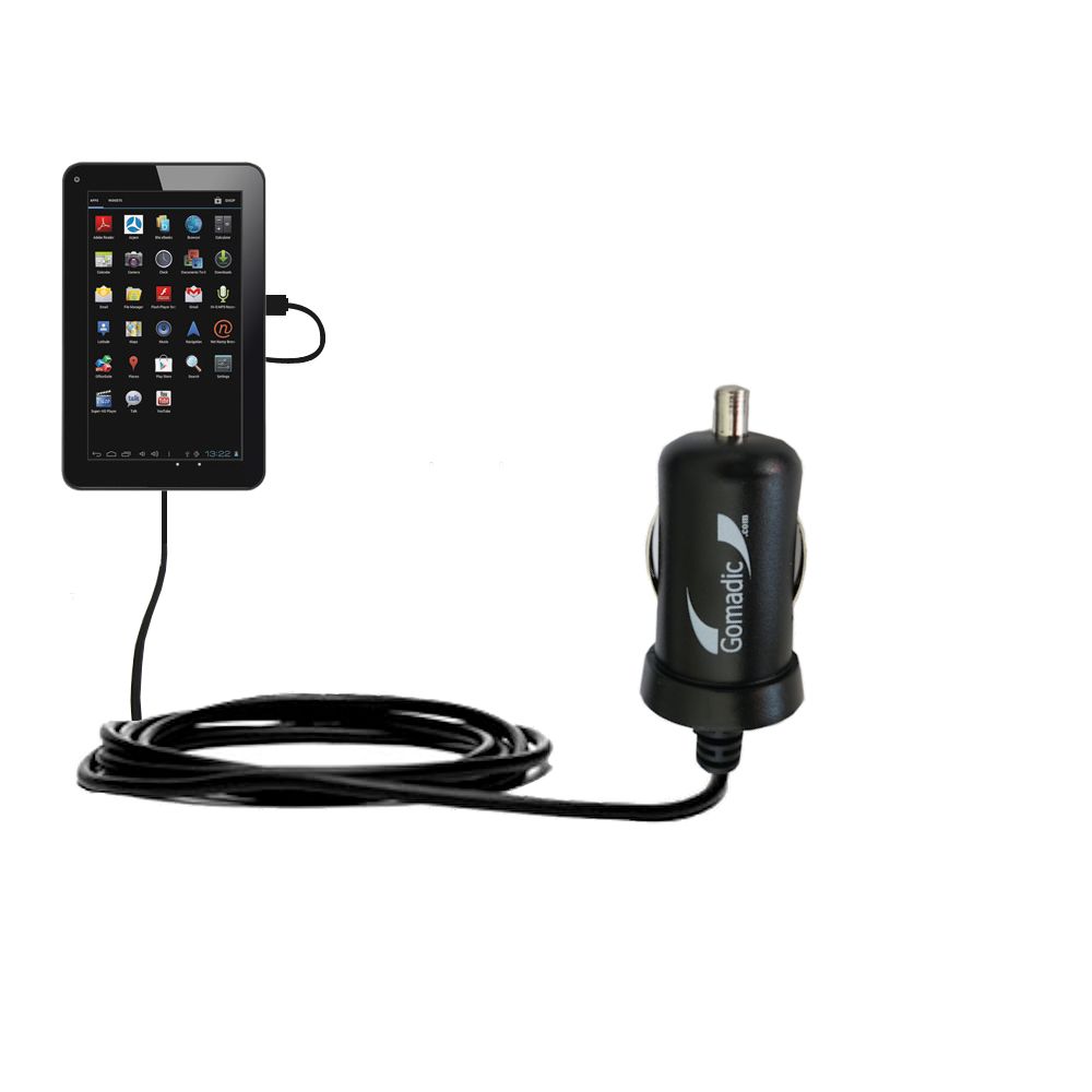Mini Car Charger compatible with the Azpen A701