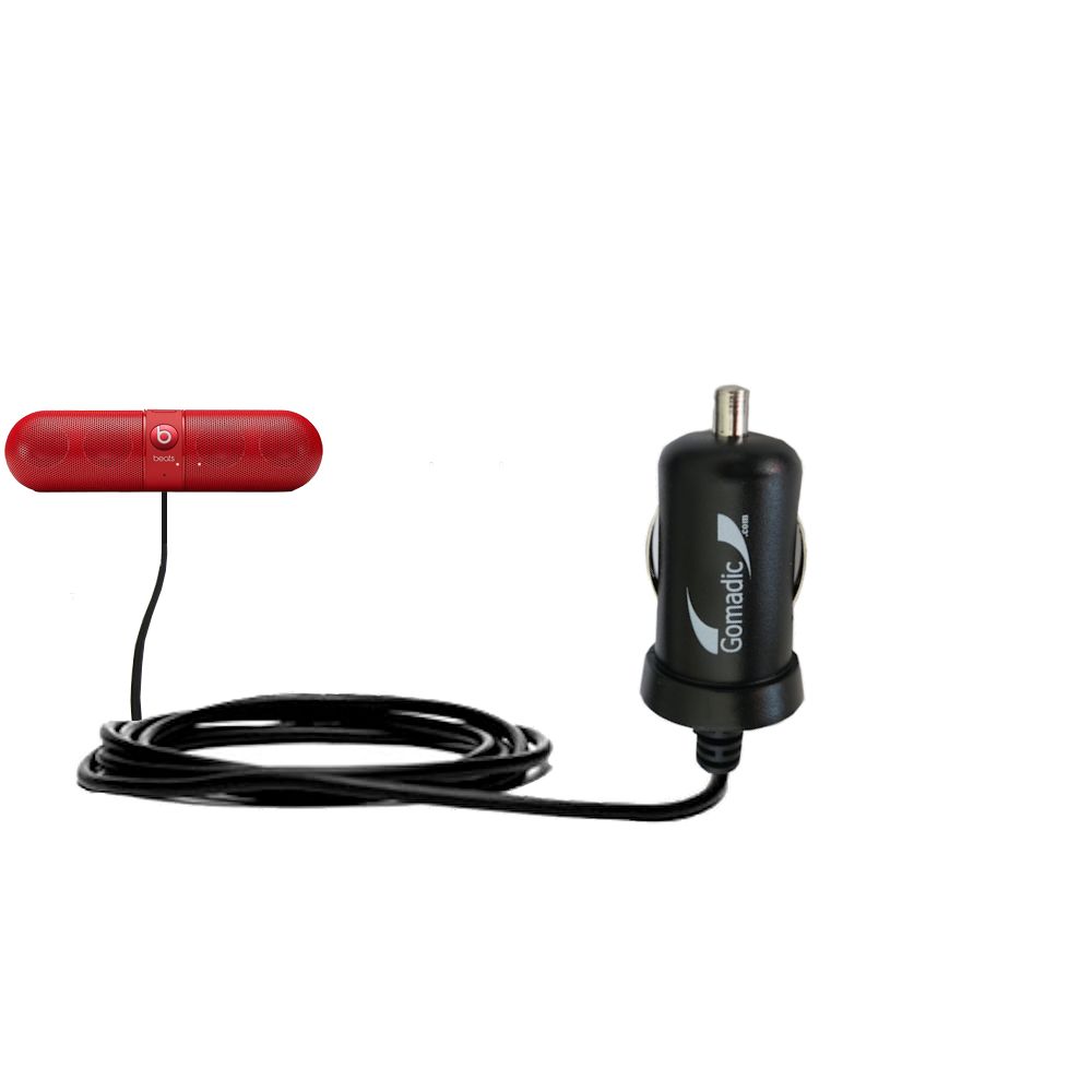Mini Car Charger compatible with the Beats By Dre Pill