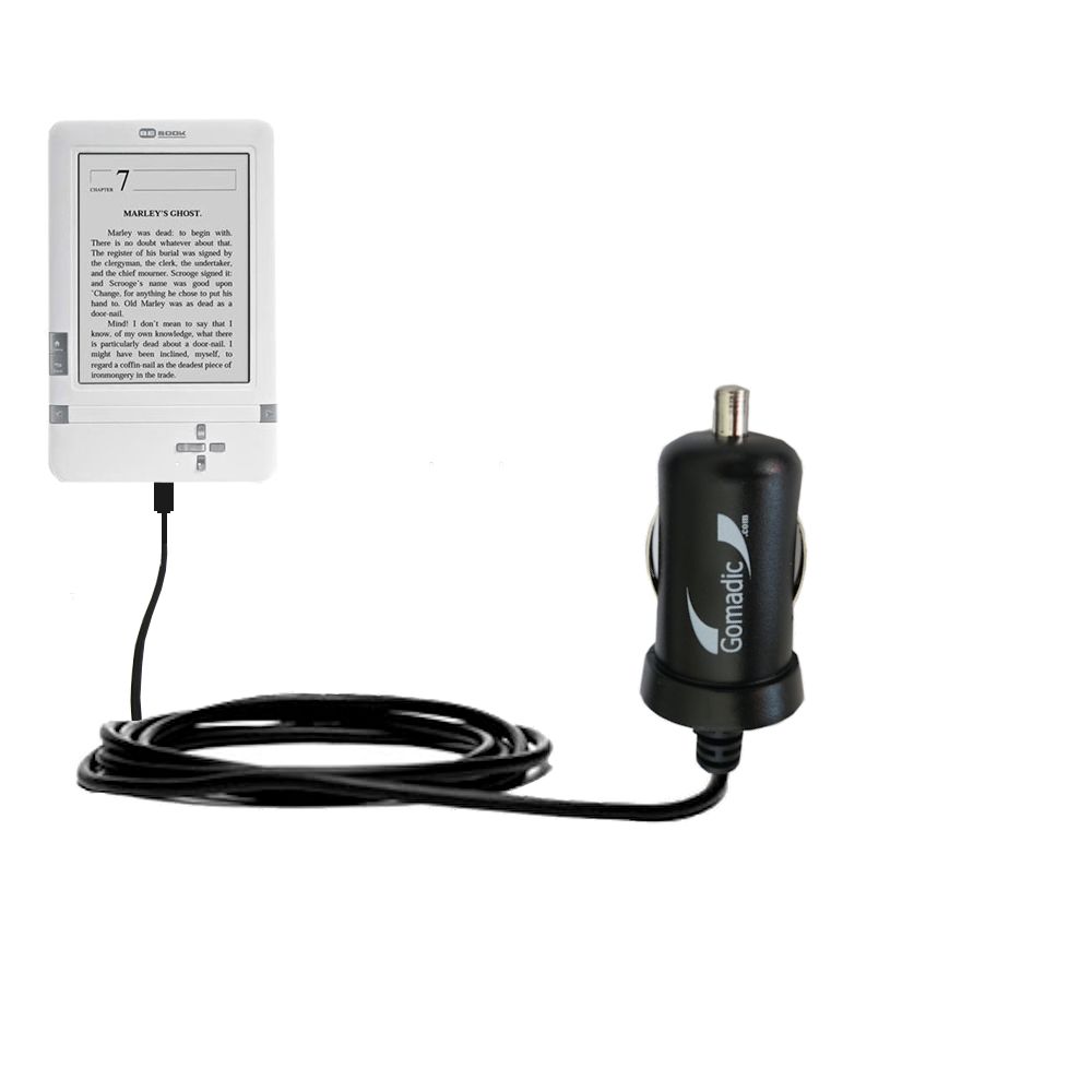 Mini Car Charger compatible with the BeBook Club