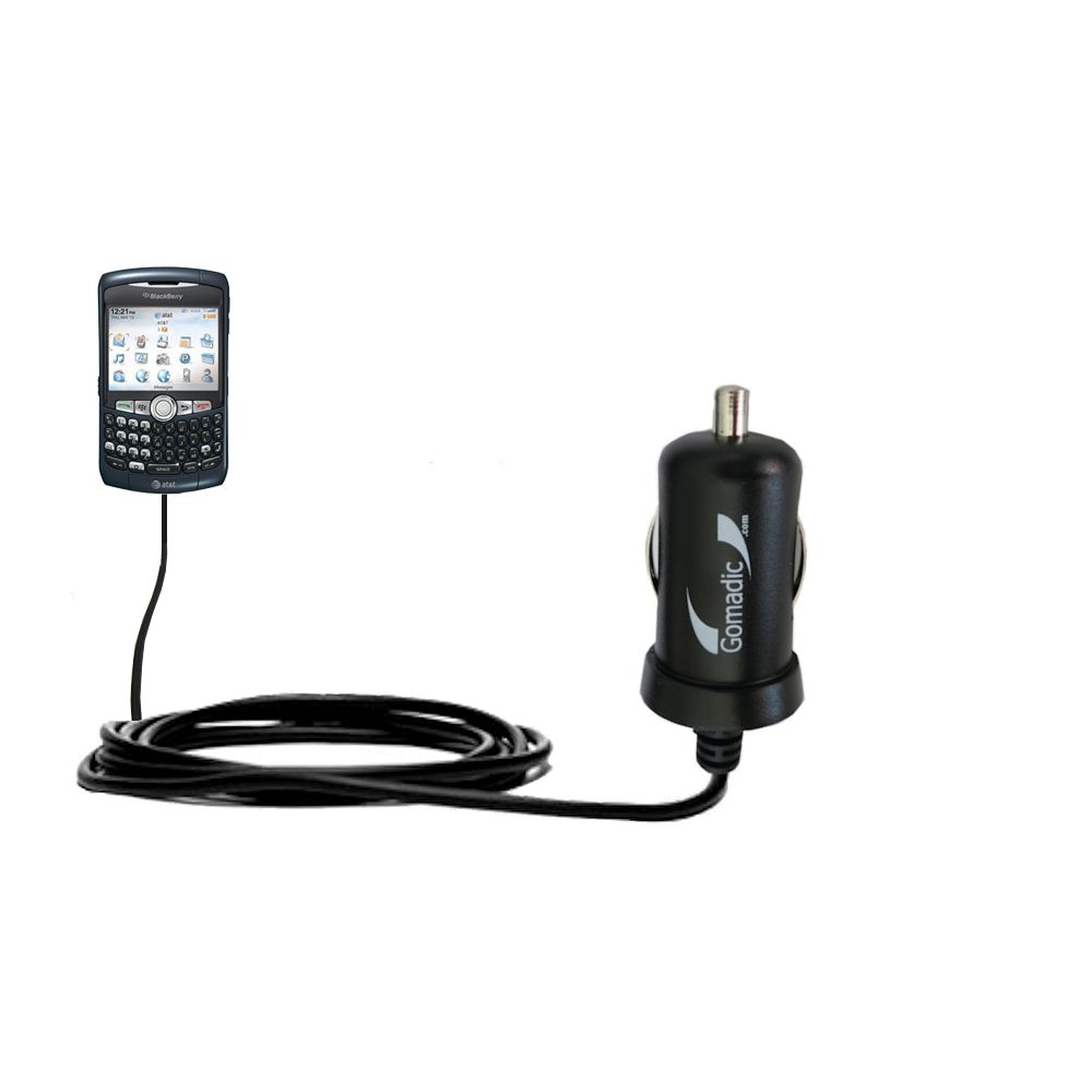 Mini Car Charger compatible with the Blackberry 8310