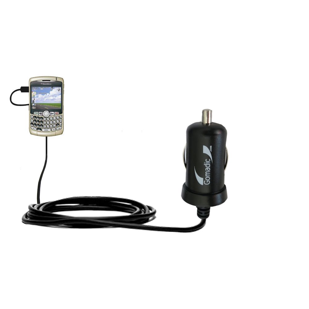 Mini Car Charger compatible with the Blackberry 8320