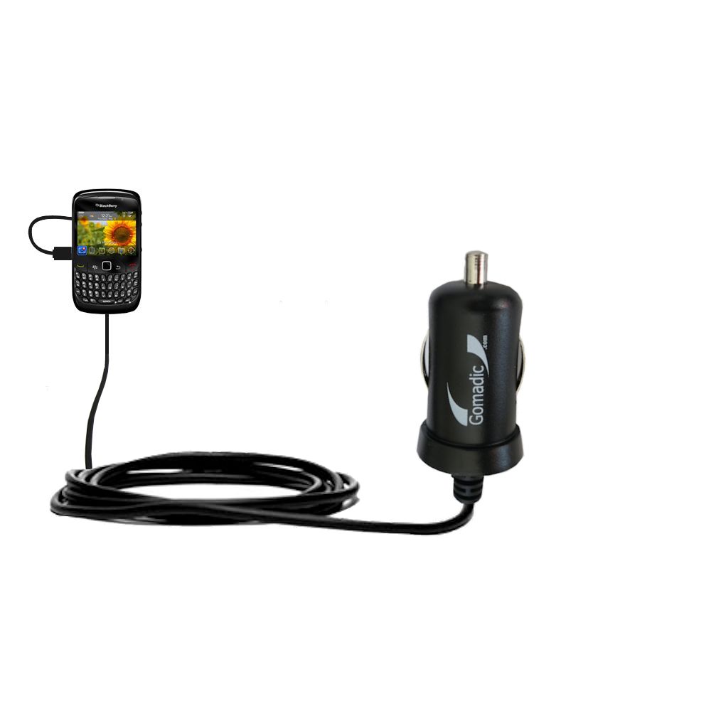Mini Car Charger compatible with the Blackberry 8530