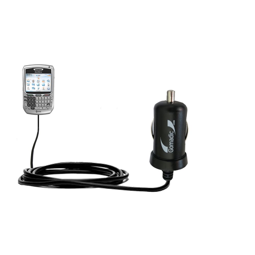 Mini Car Charger compatible with the Blackberry 8700c