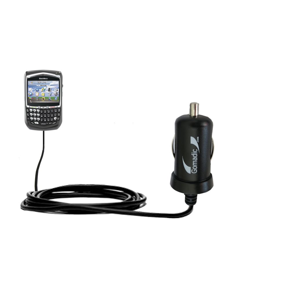 Mini Car Charger compatible with the Blackberry 8703e