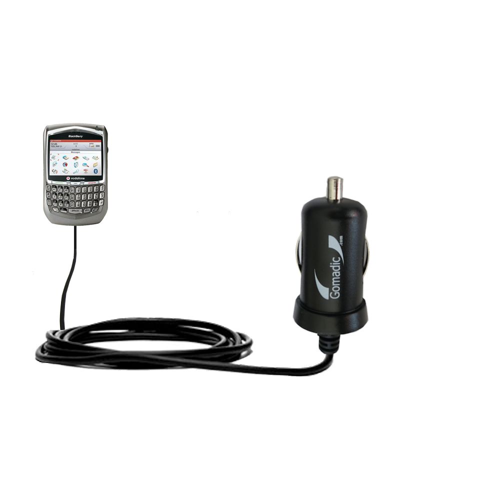 Mini Car Charger compatible with the Blackberry 8707v