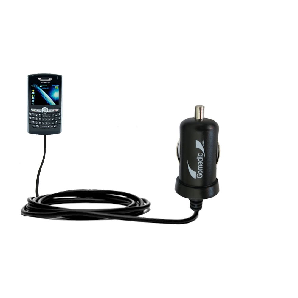 Mini Car Charger compatible with the Blackberry 8800