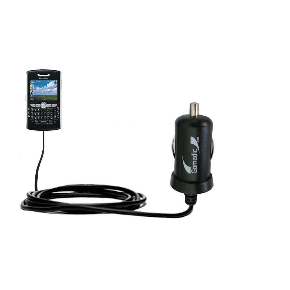 Mini Car Charger compatible with the Blackberry 8800 8820 8830