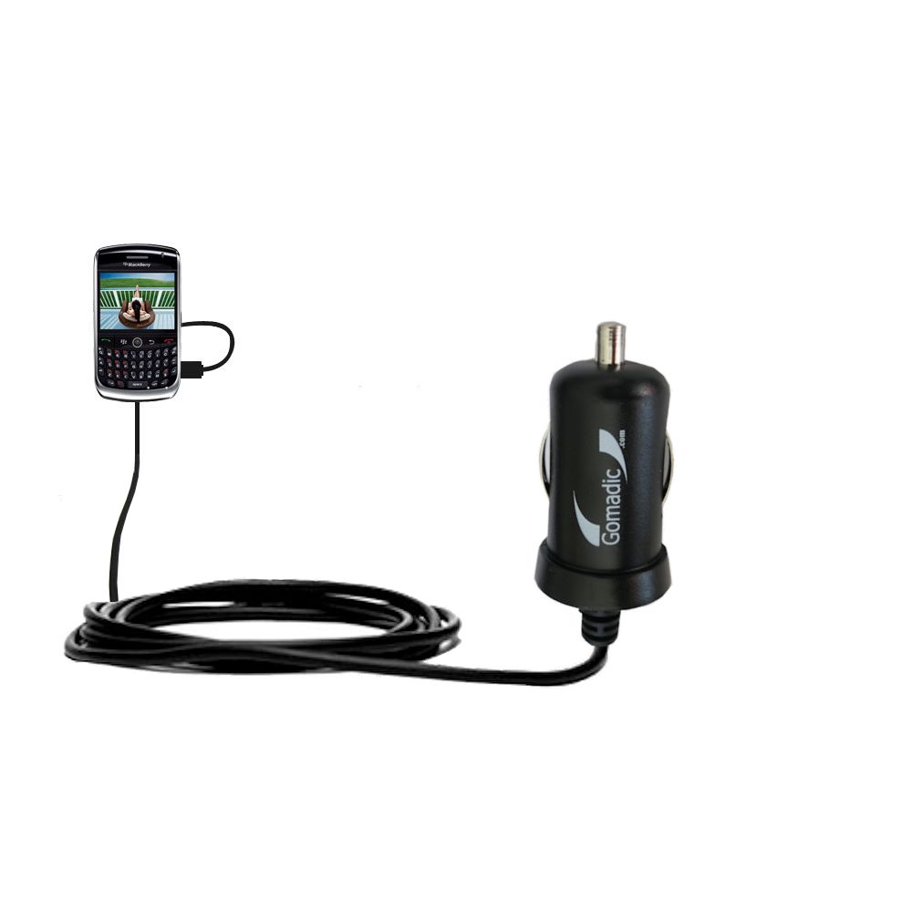Mini Car Charger compatible with the Blackberry 8900