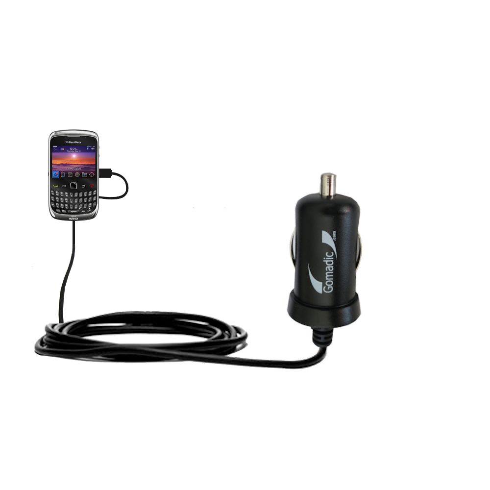 Mini Car Charger compatible with the Blackberry 9300