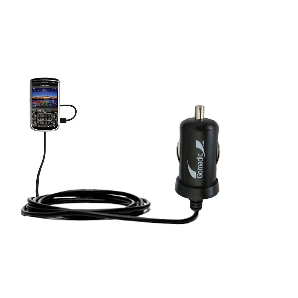Mini Car Charger compatible with the Blackberry 9630