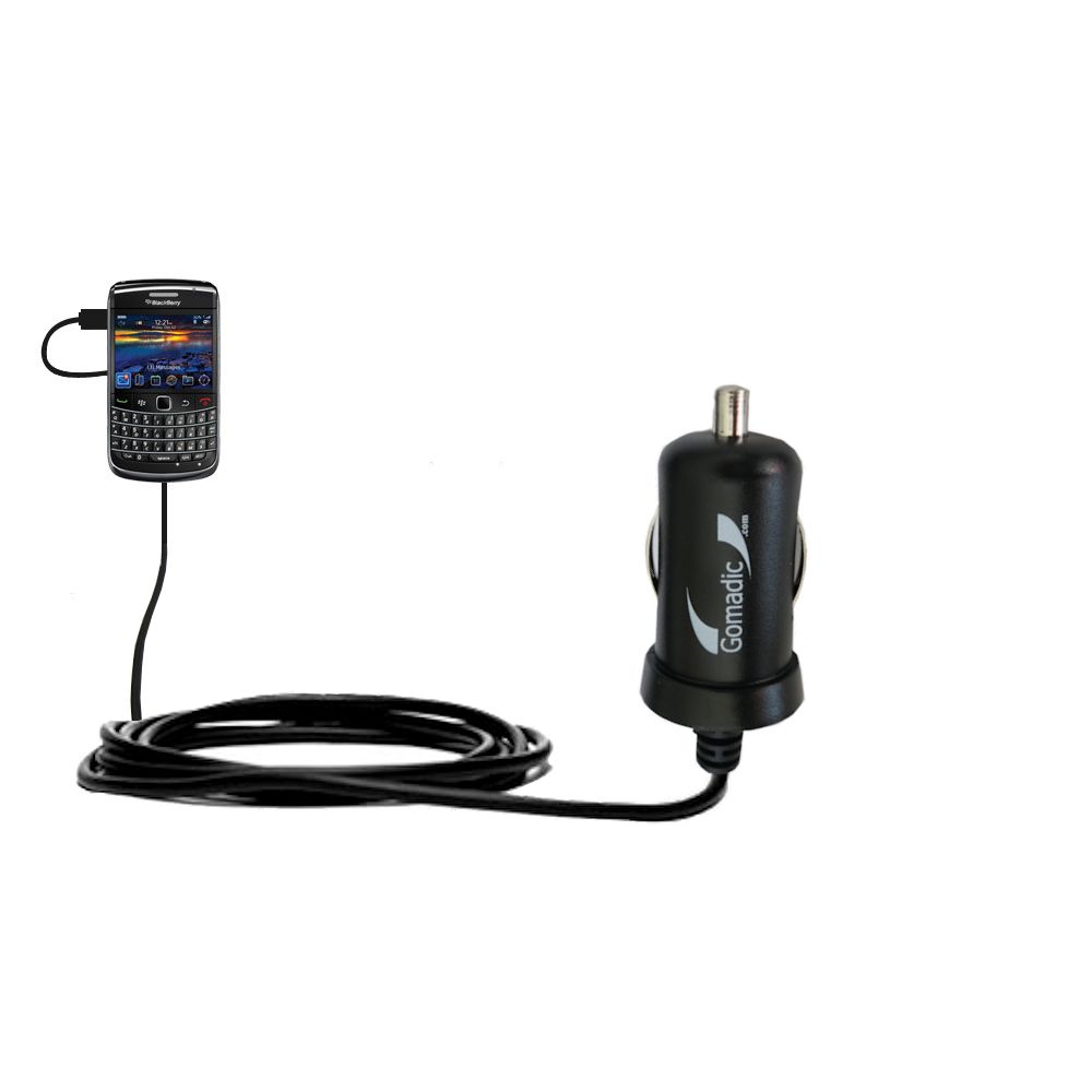 Mini Car Charger compatible with the Blackberry 9700