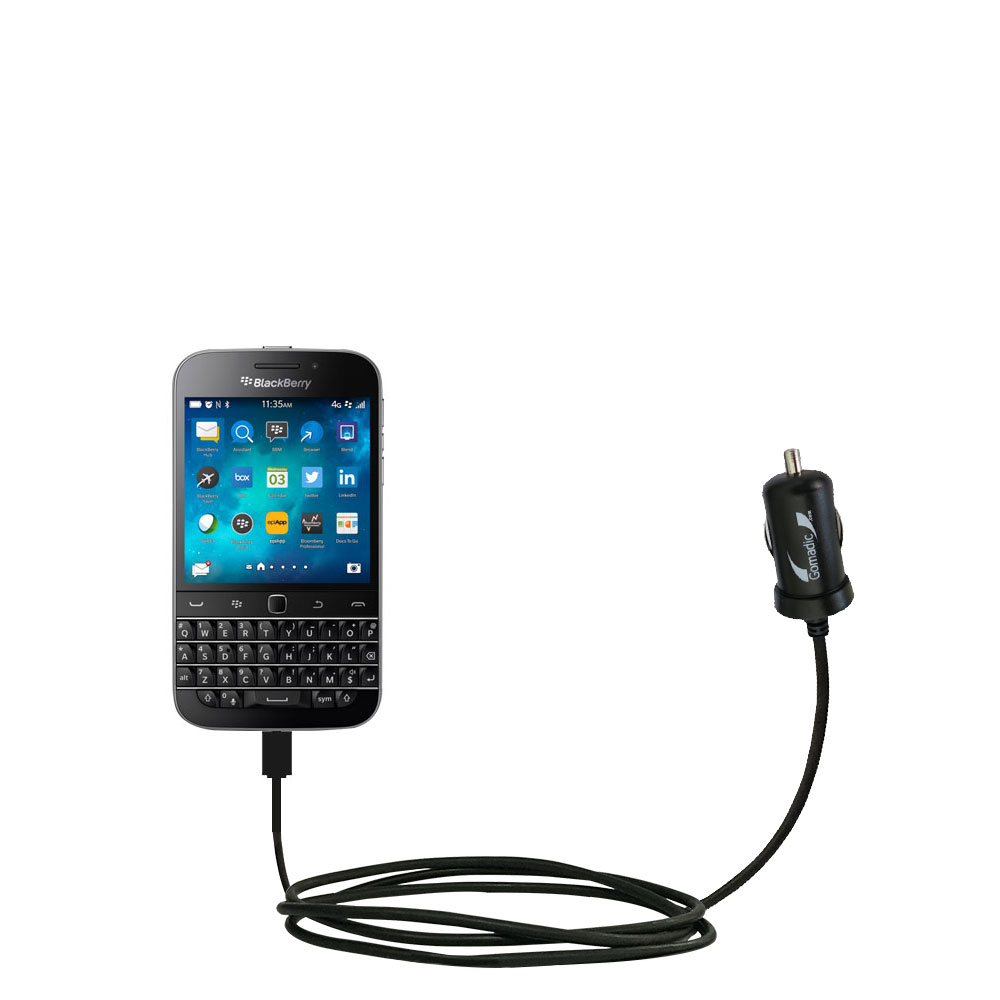 Mini Car Charger compatible with the Blackberry Classic