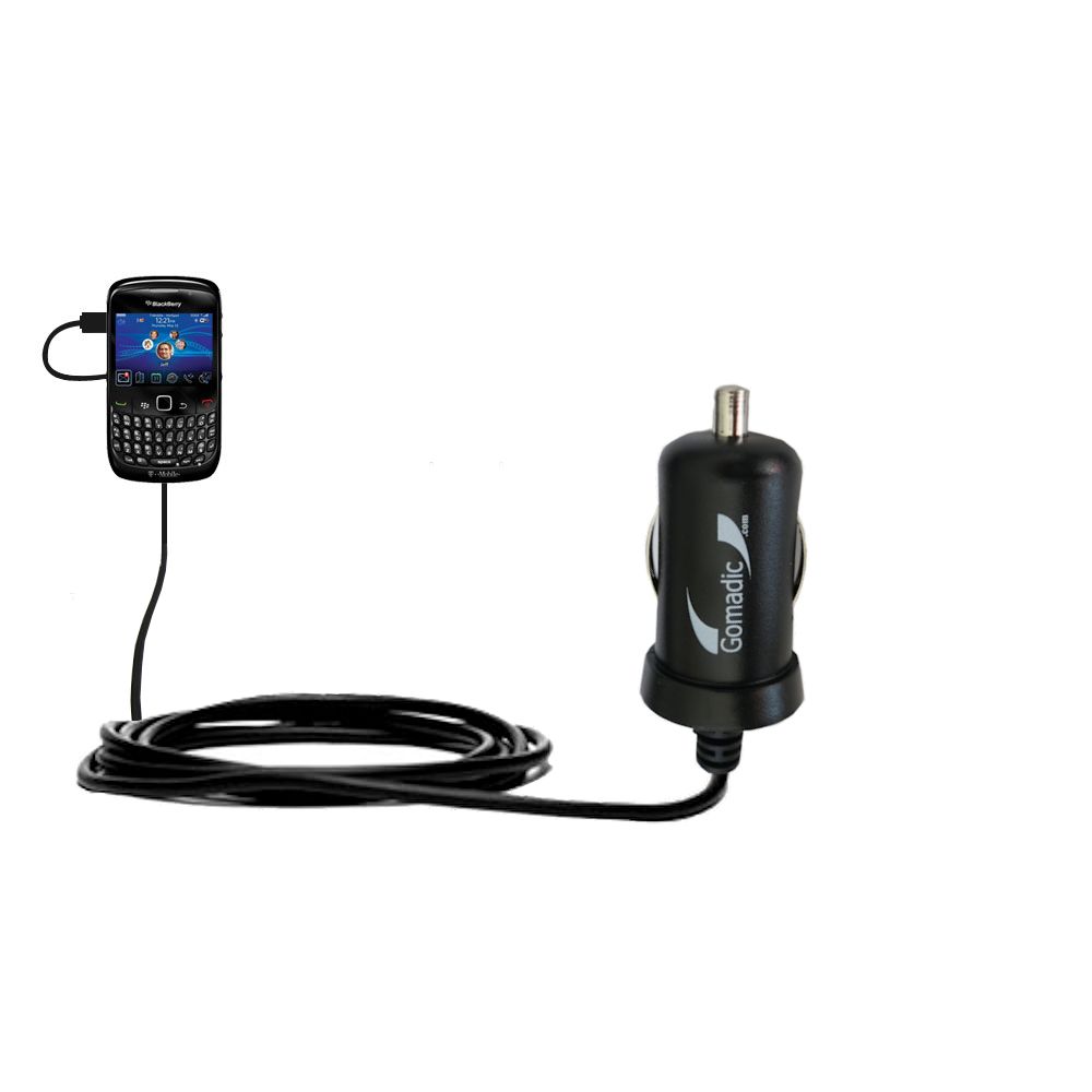 Mini Car Charger compatible with the Blackberry Curve 8500