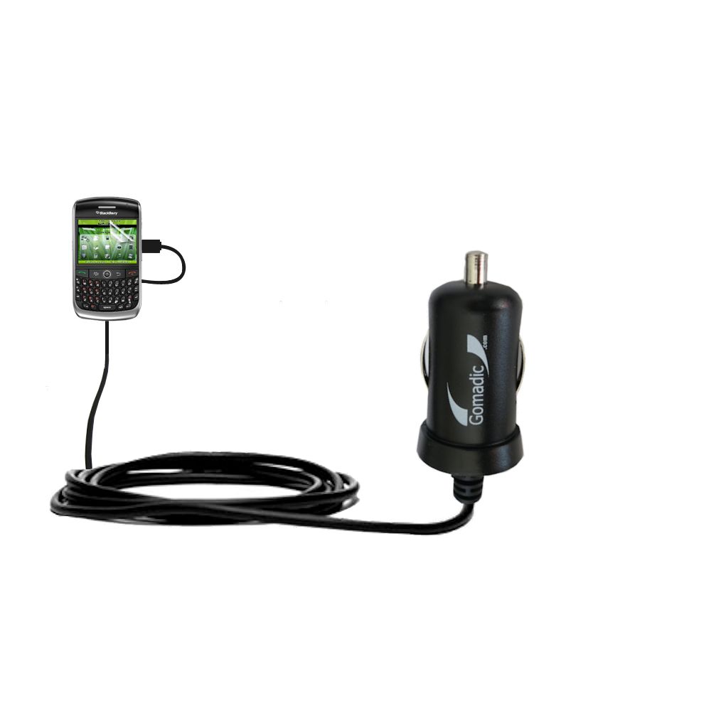 Mini Car Charger compatible with the Blackberry Curve 8930