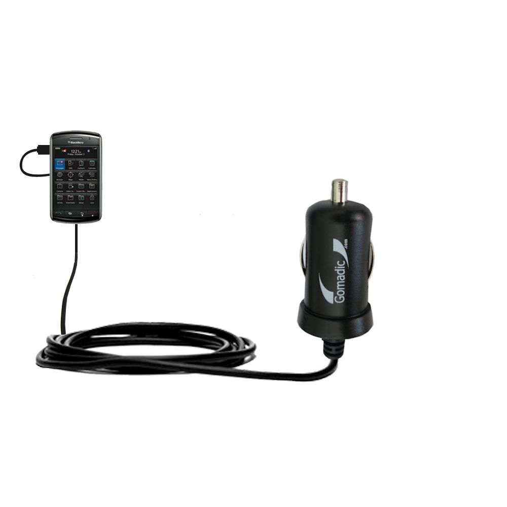 Mini Car Charger compatible with the Blackberry Storm