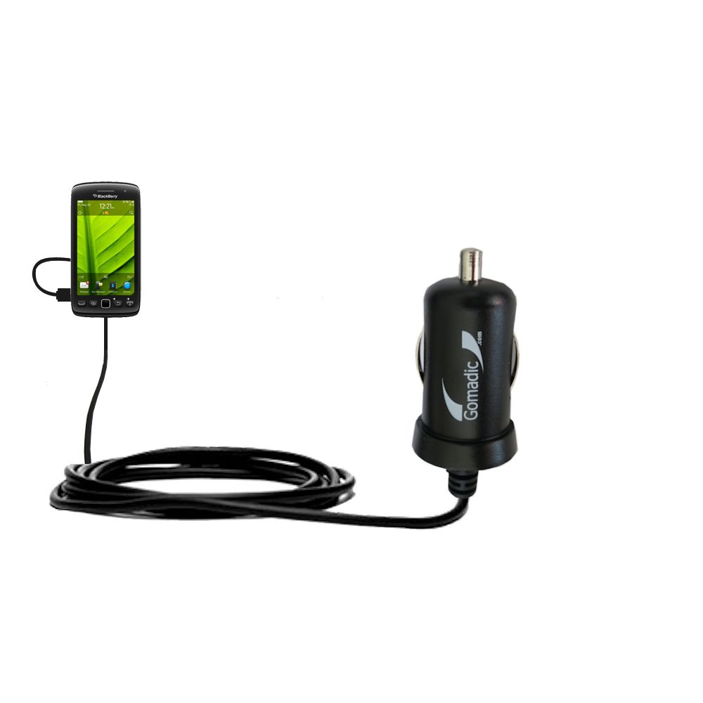 Mini Car Charger compatible with the Blackberry Torch 9850