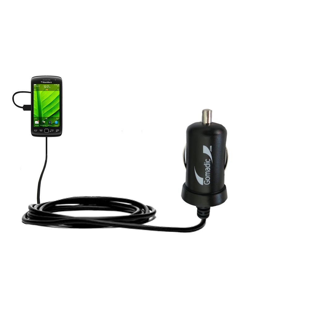 Mini Car Charger compatible with the Blackberry Touch 9860