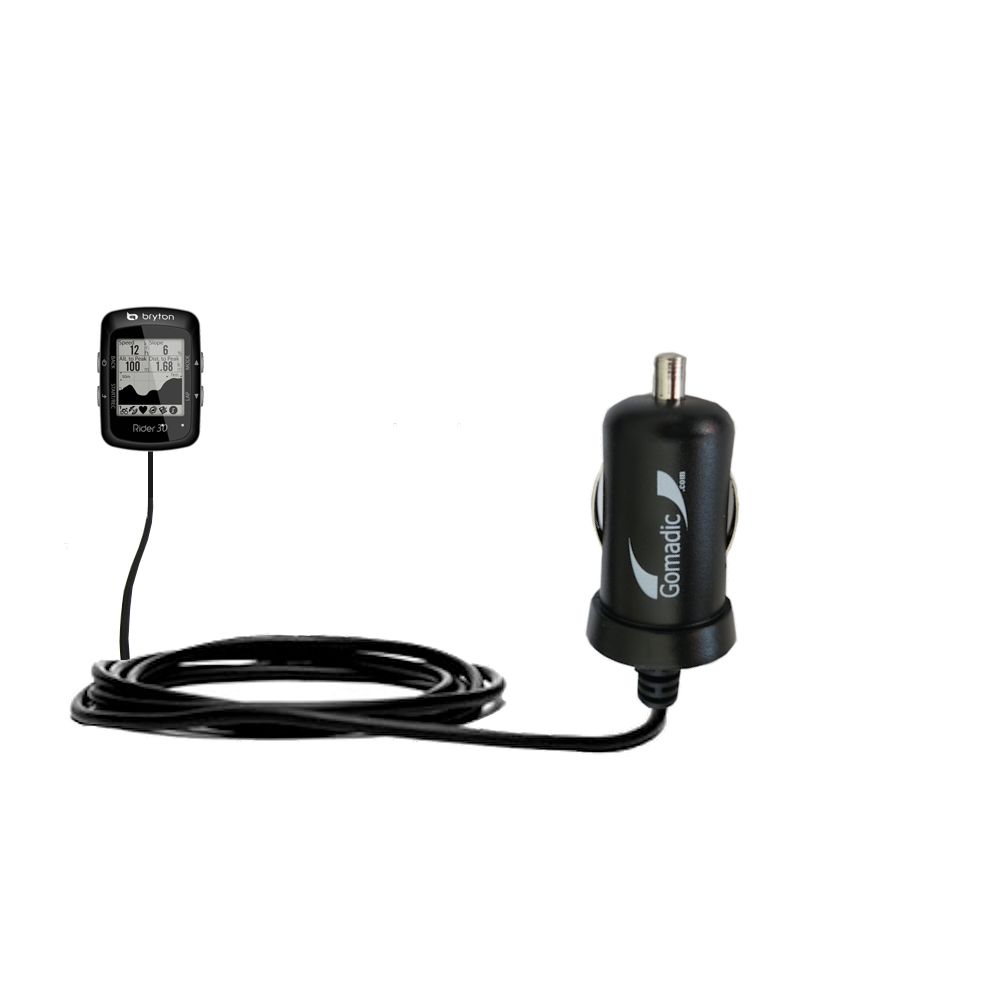 Mini Car Charger compatible with the Bryton Rider 30