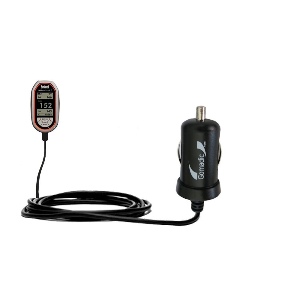 Mini Car Charger compatible with the Bushnell Yardage Pro