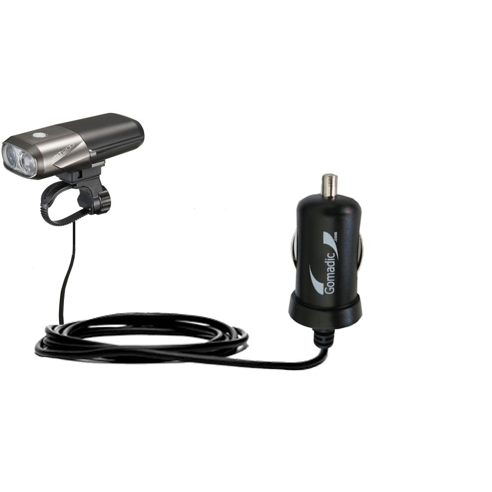 Mini Car Charger compatible with the Cateye Volt 1200 HL-EL1000RC