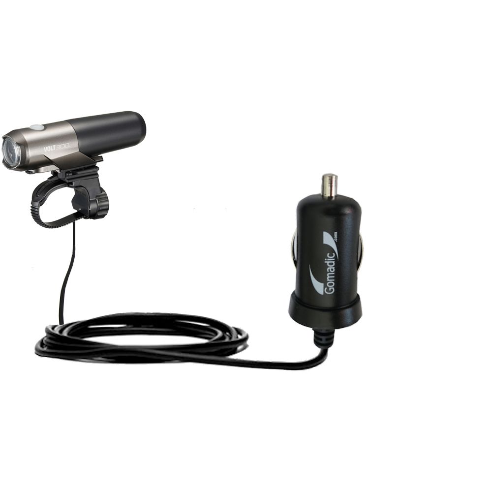 Mini Car Charger compatible with the Cateye Volt 300 HL-EL460RC