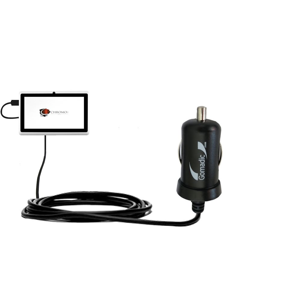Mini Car Charger compatible with the Chromo Inc 7 inch Tab