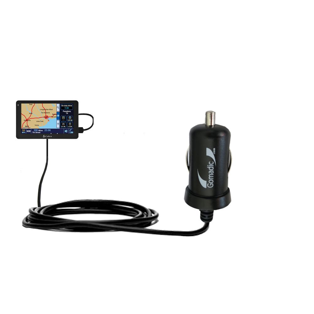 Mini Car Charger compatible with the Cobra 5550 6000 7750 Pro HD PLT
