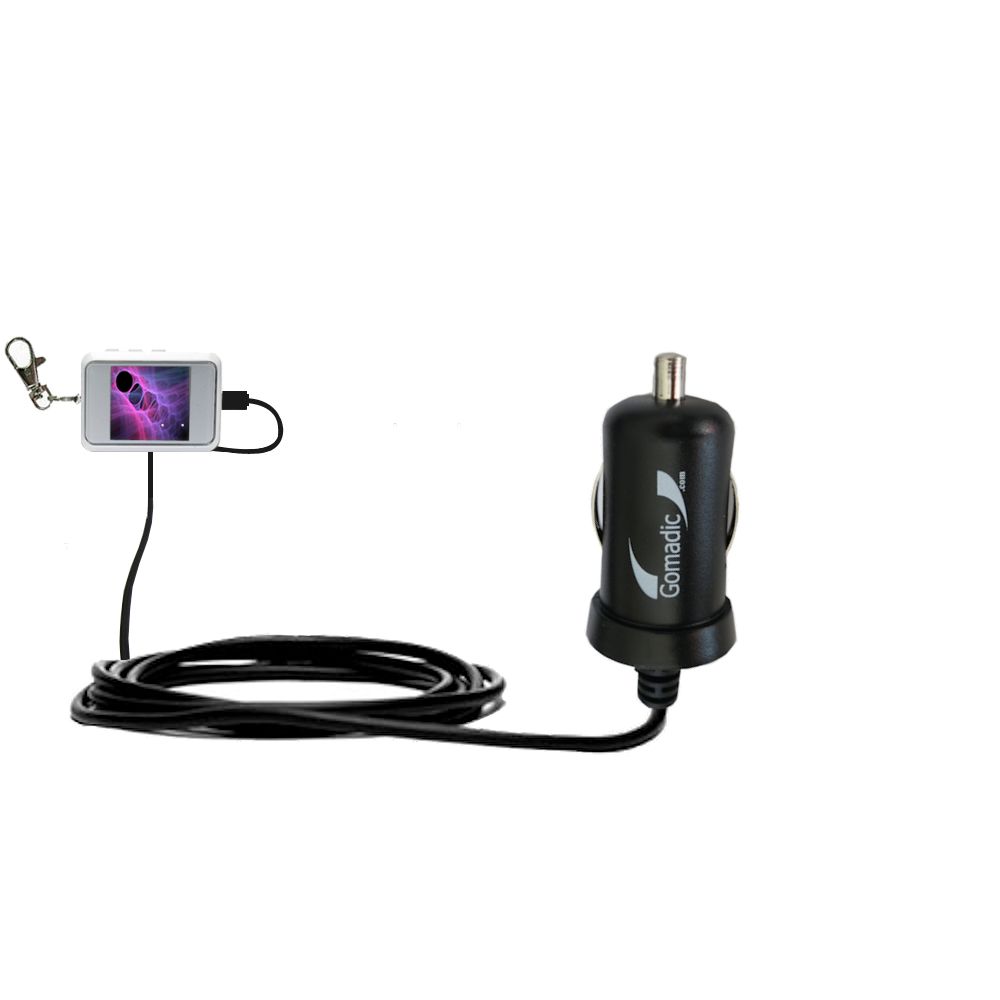 Mini Car Charger compatible with the Coby DP151 keychain frame
