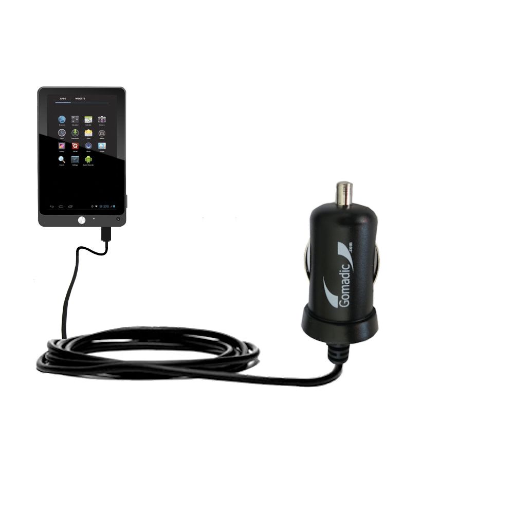 Mini Car Charger compatible with the Coby Kyros MID7042 MID7048