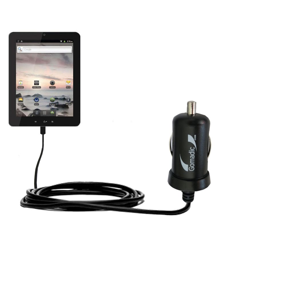 Mini Car Charger compatible with the Coby KYROS MID8042 MID8048 MID8127