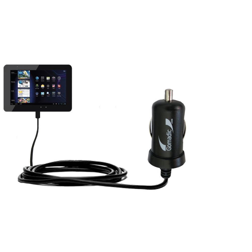 Mini Car Charger compatible with the Coby KYROS MID9042