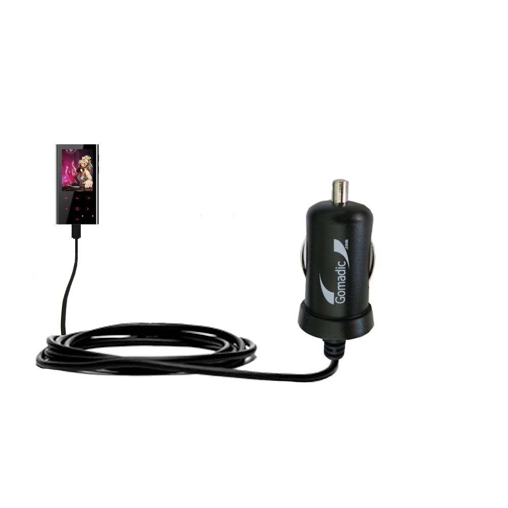 Mini Car Charger compatible with the Coby MP725