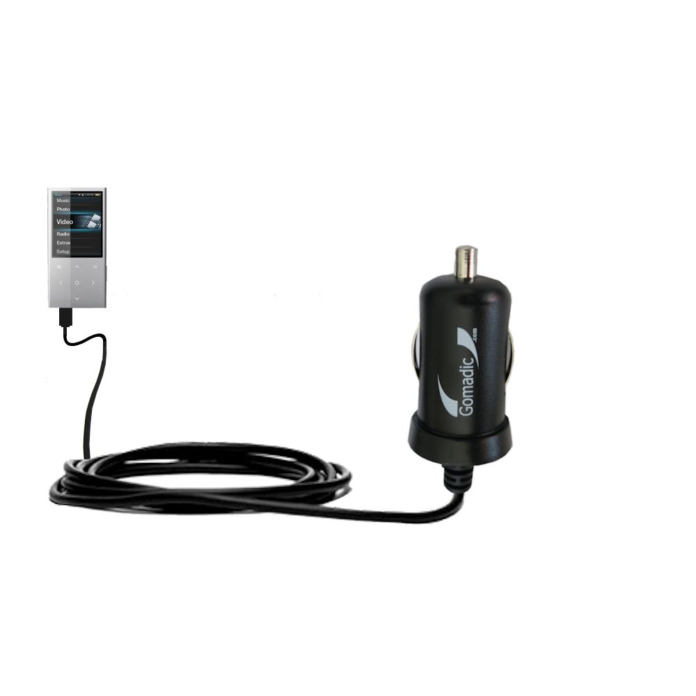 Mini Car Charger compatible with the Coby MP757