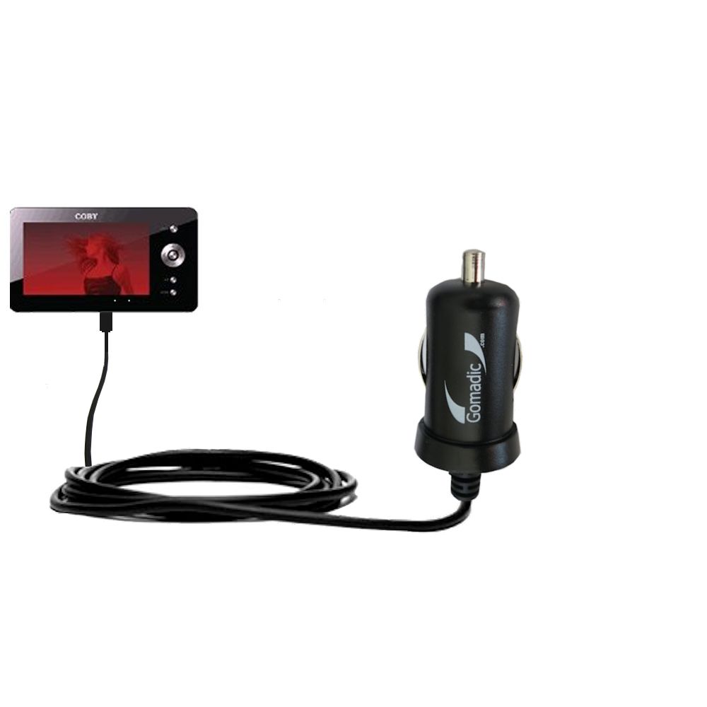 Mini Car Charger compatible with the Coby PMP-4330 4320