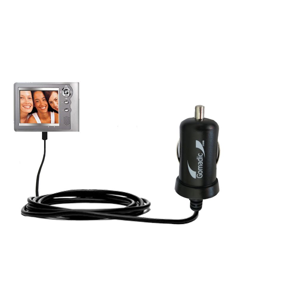 Mini Car Charger compatible with the Coby PMP-3520 3521