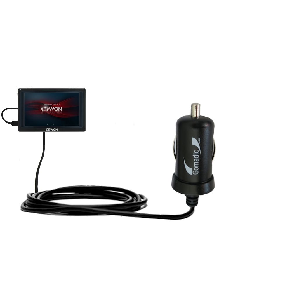 Mini Car Charger compatible with the Cowon Q5W